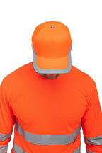 Cap mit Reflexstreifen für Sicherheit bei der Arbeit Orange