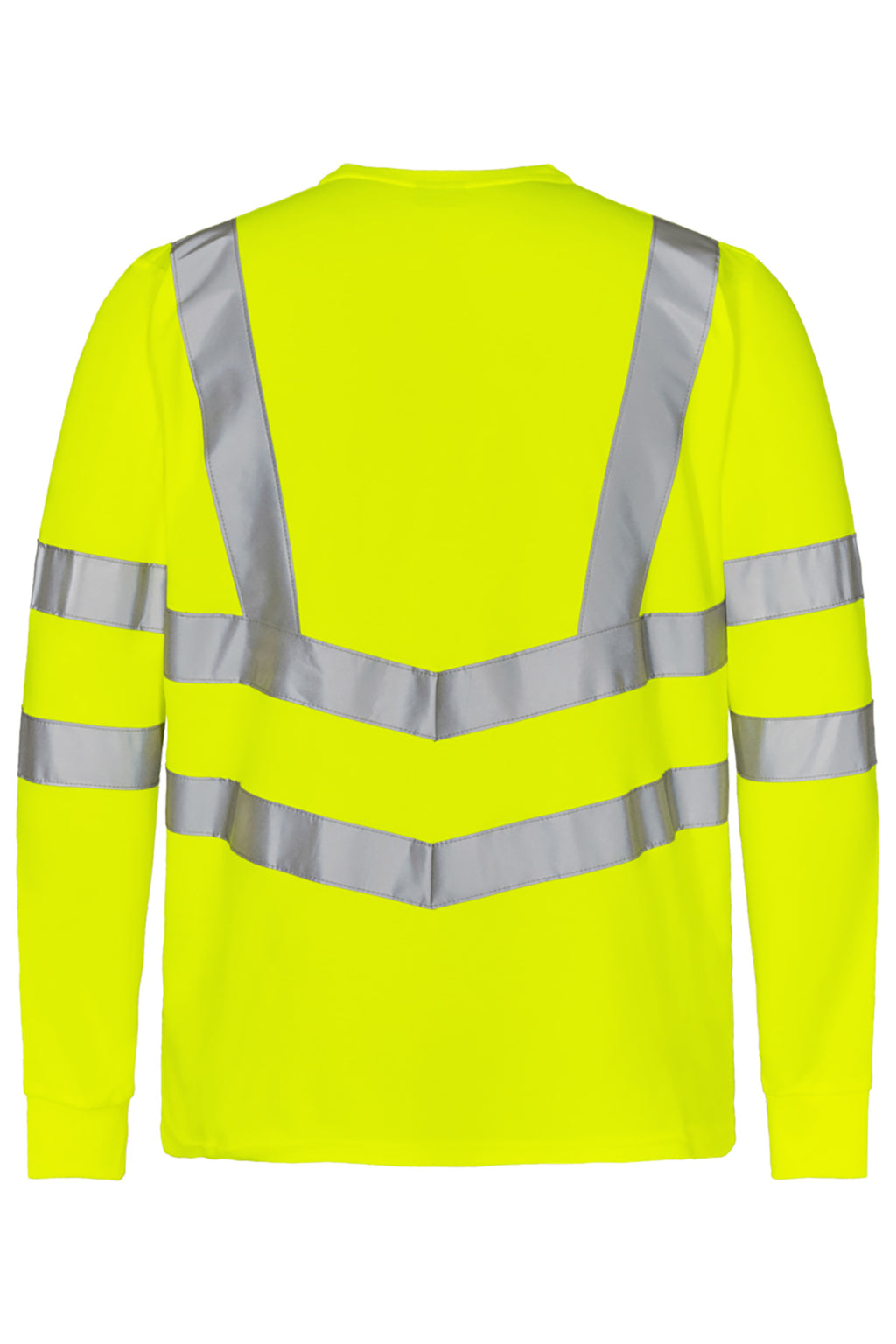 Herren Warnschutz Langarmshirt mit Knopfleiste