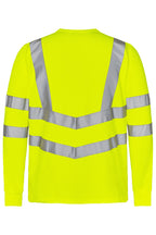 Herren Warnschutz Langarmshirt mit Knopfleiste