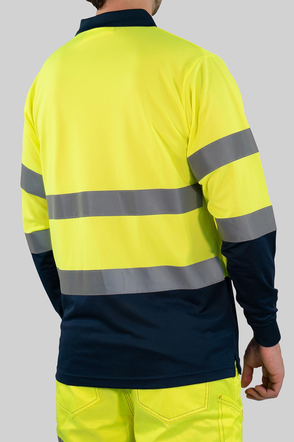 Herren langarm Warnschutz Poloshirt (EN ISO 20471) Polaris L/S