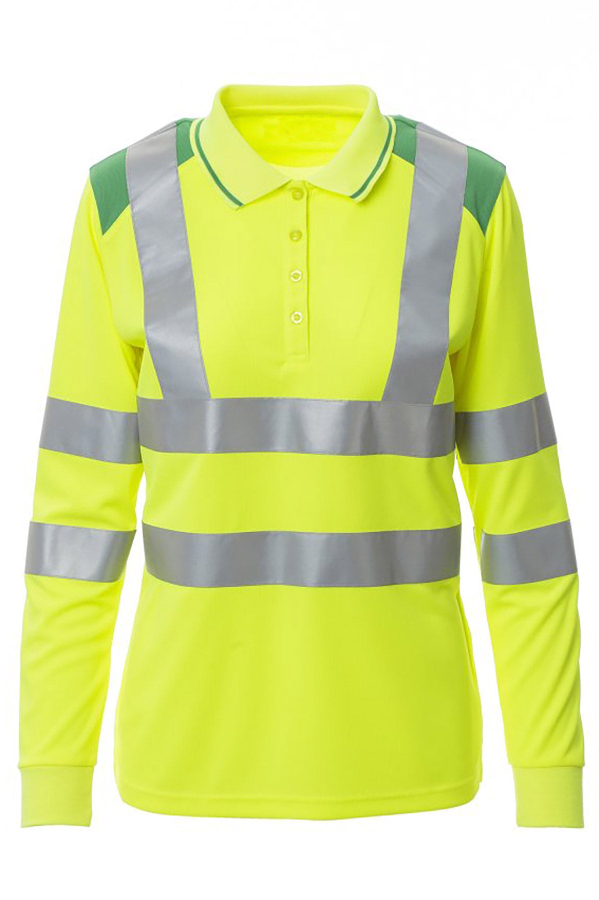 Langarm Poloshirt Warnschutz