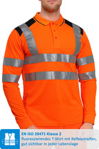 Herren Langarm Poloshirt für Herren