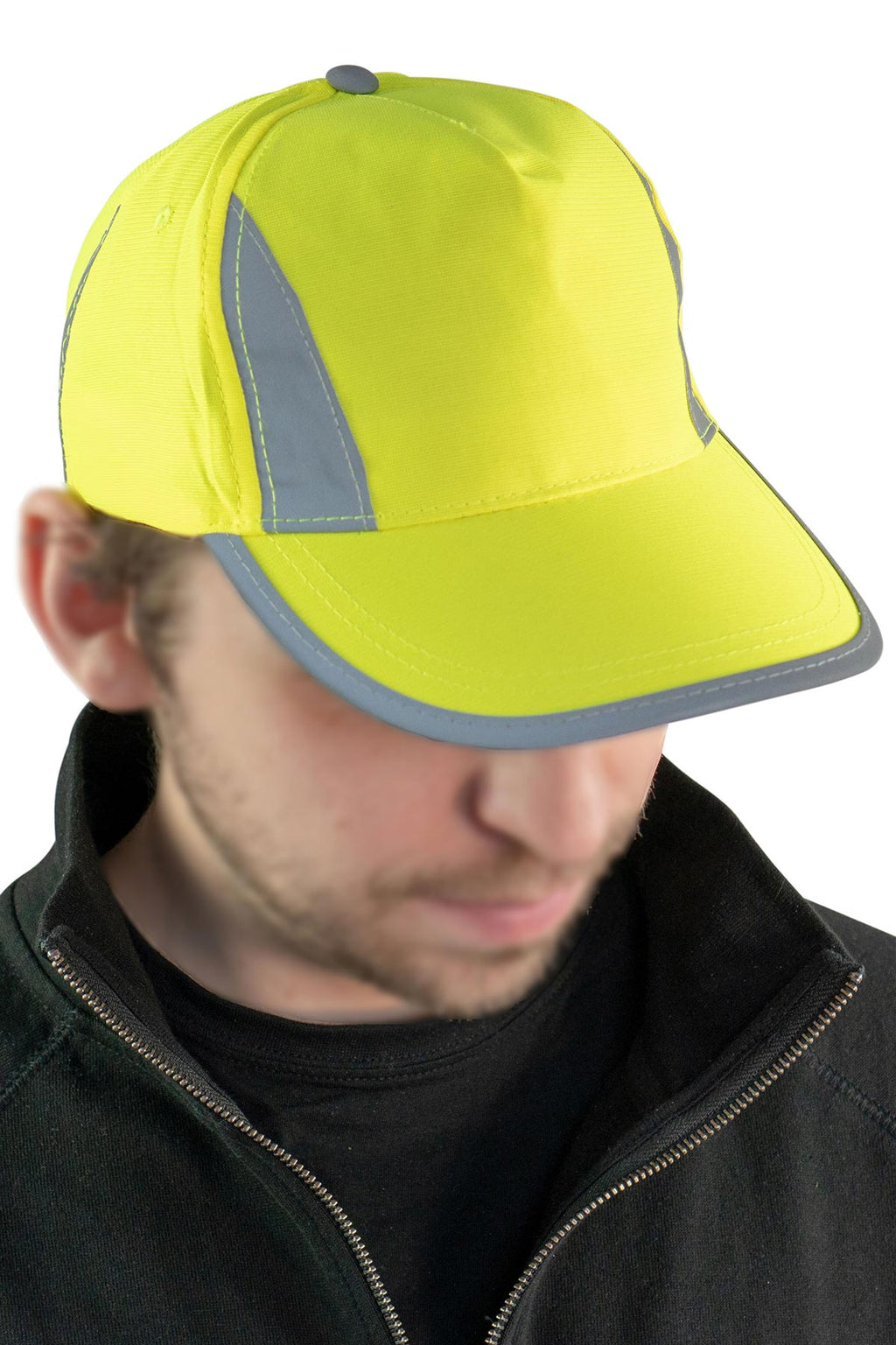 Warnschutz Cap mit Reflektionsstreifen in Gelb / Orange KX054