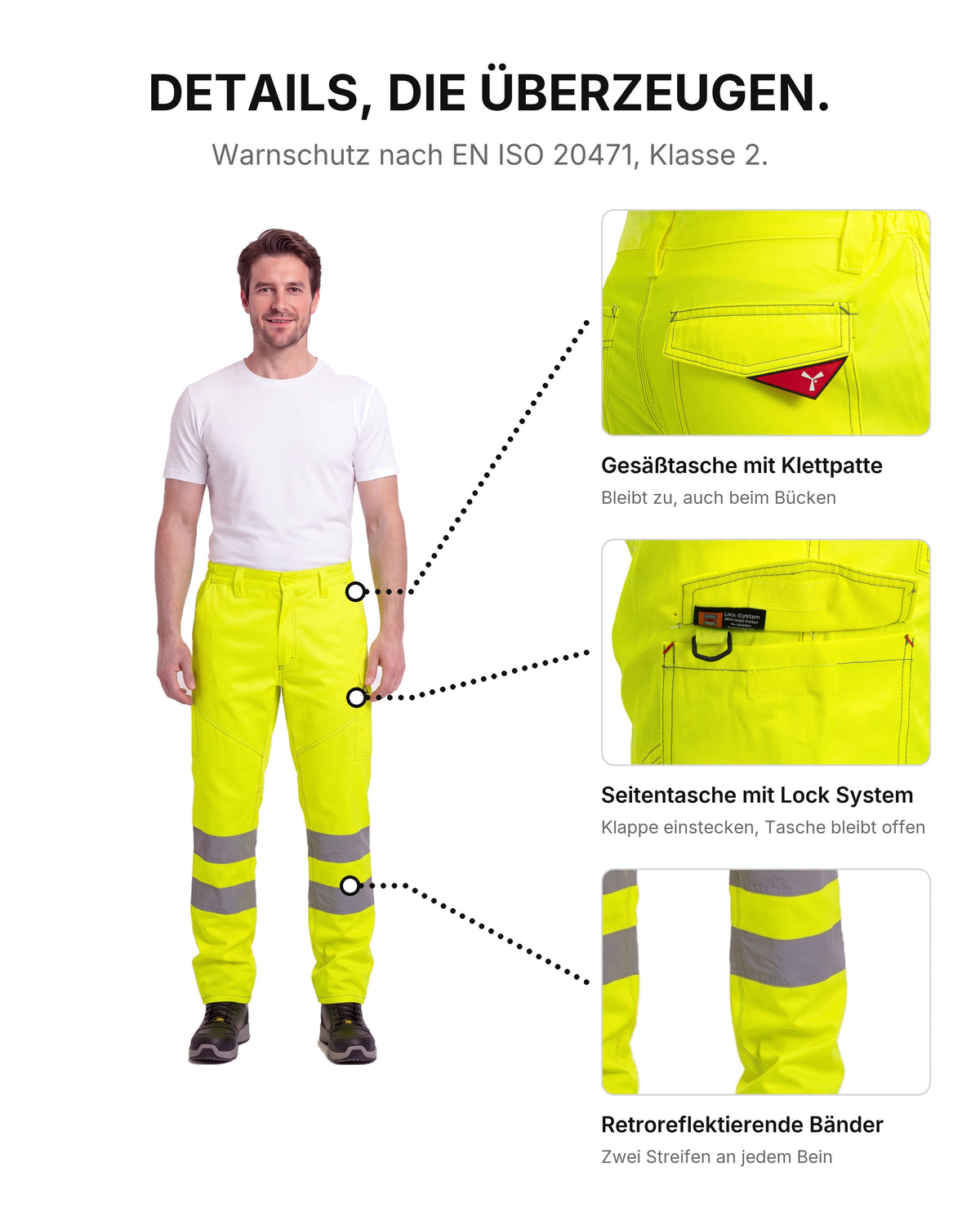 Herren Warnschutzhose Charter