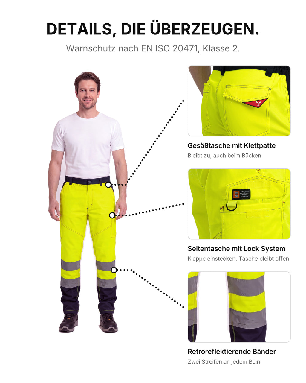 Herren Warnschutzhose Charter