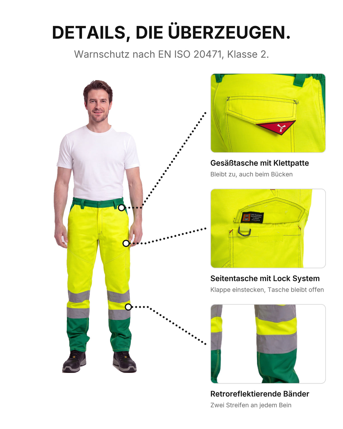 Herren Warnschutzhose Charter