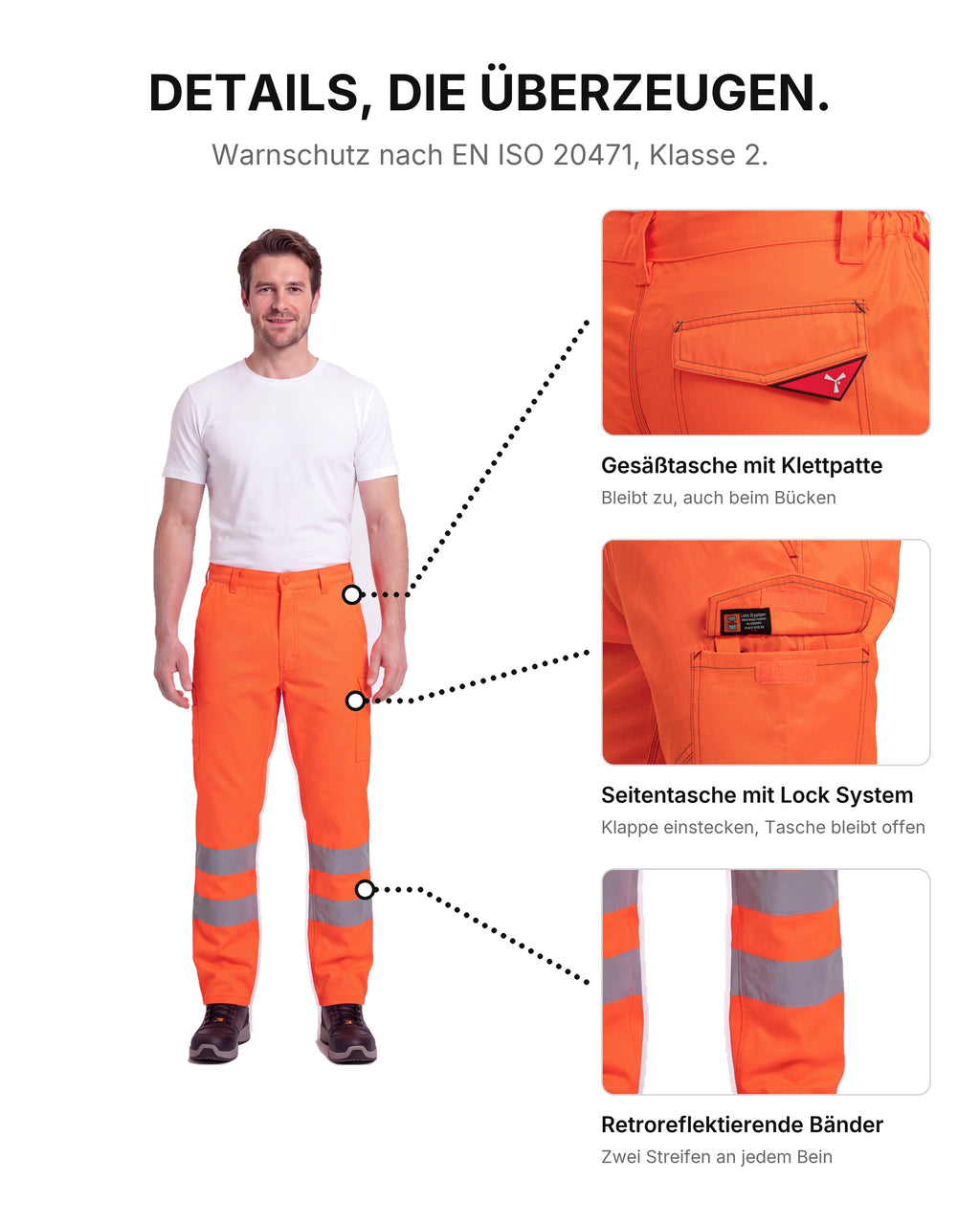 Herren Warnschutzhose Charter