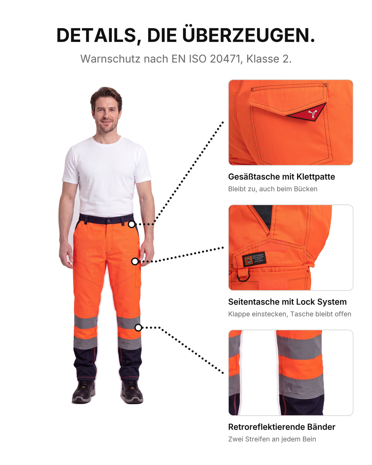 Herren Warnschutzhose Charter