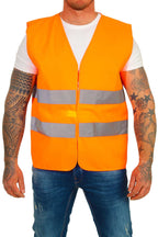 Unisex Warnschutz Weste mit Reflexstreifen
