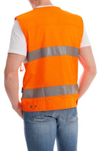 Unisex Warnweste mit Brusttasche