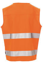 Herren Warnweste mit Reißverschluss und Taschen