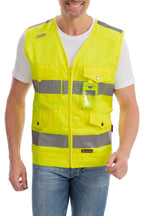 Sichtbare Warnweste mit Brusttaschen