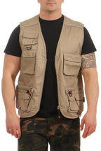 Basic Arbeitsweste fuer Maenner in Beige