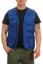 Basic Arbeitsweste fuer Maenner in Blau