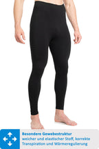 Lange Herren Thermohose Schwarz