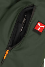 Herren Winterjacke Armtasche mit Reißverschluss in Grün