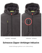 Wattierte Jacke Herren Winter Softshelljacke mit Kapuze Gale Pad