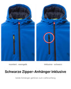 Wattierte Jacke Herren Winter Softshelljacke mit Kapuze Gale Pad