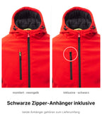 Wattierte Jacke Herren Winter Softshelljacke mit Kapuze Gale Pad