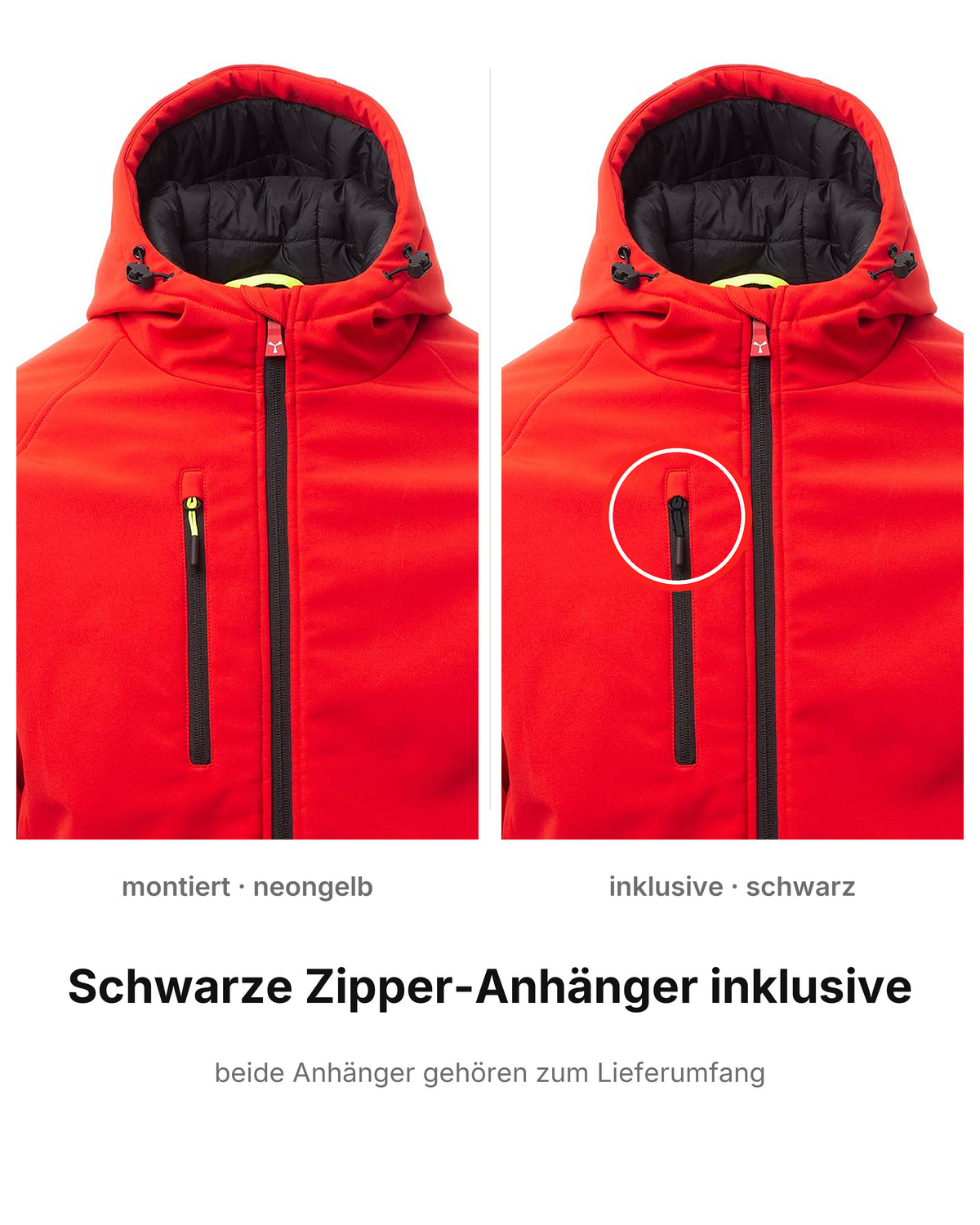 Wattierte Jacke Herren Winter Softshelljacke mit Kapuze Gale Pad