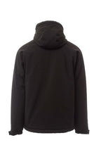 Winterjacke Herren gefüttert mit verstellbarer Taille in Schwarz