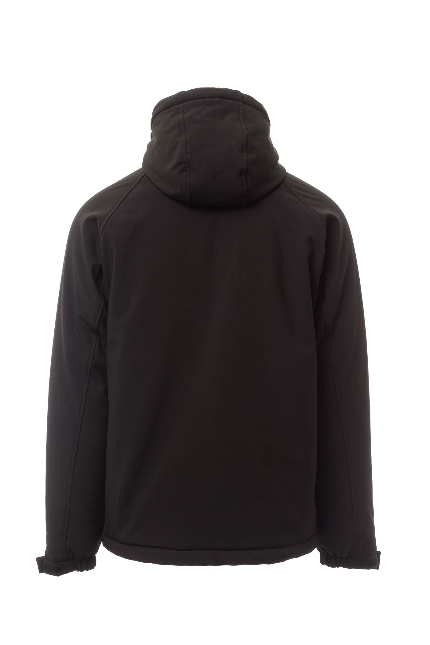 Winterjacke Herren gefüttert mit verstellbarer Taille in Schwarz