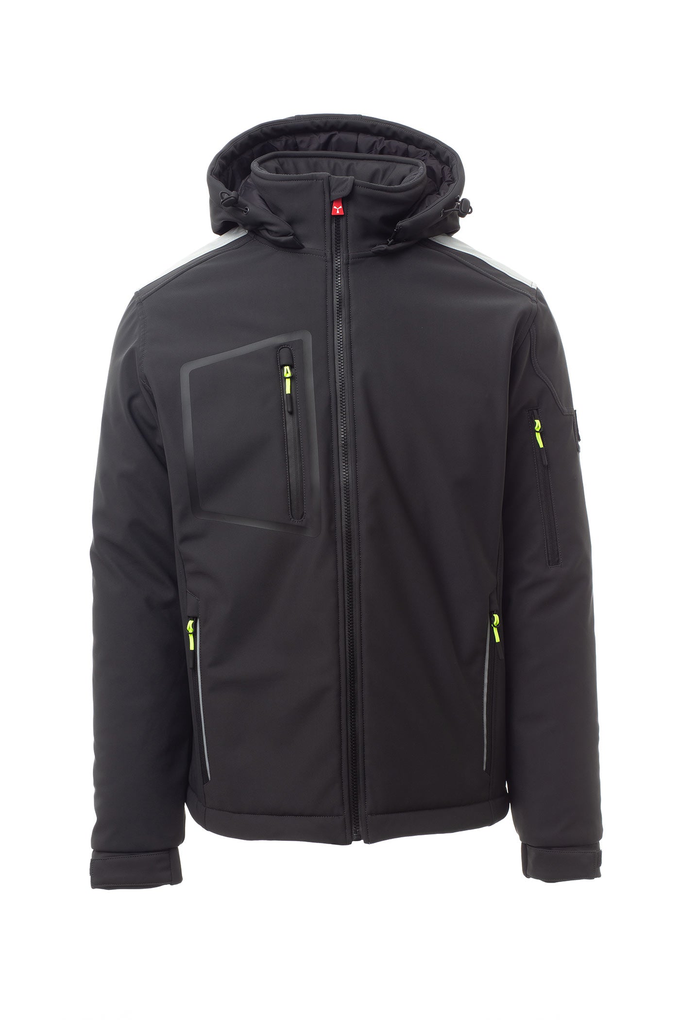 Herren Winterjacke mit vielen Taschen und Stehkragen in Anthrazit