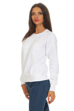 Damen Rundhals Pullover ohne Kapuze