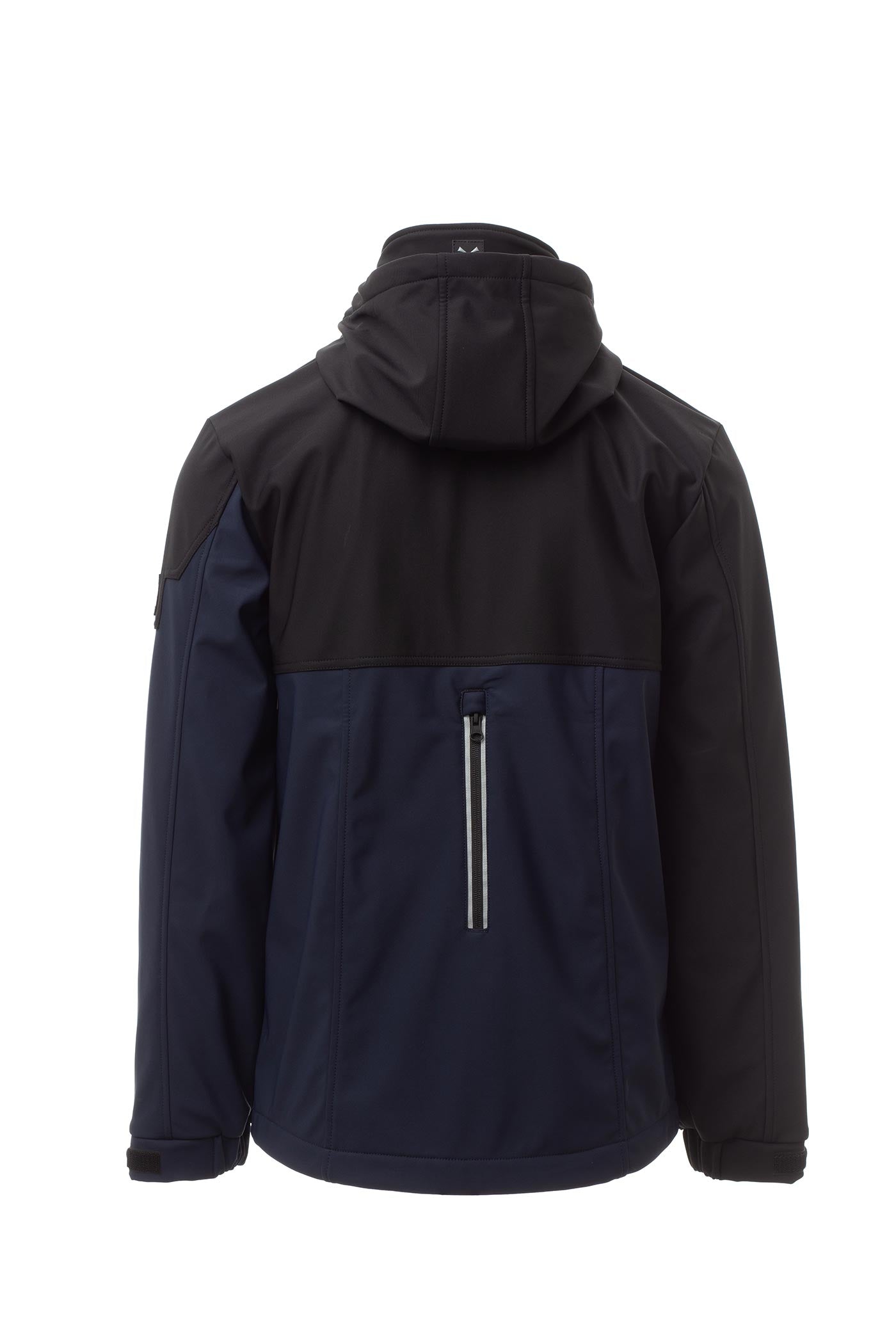 Softshelljacke Herren mit Kapuze und verstellbaren Manschetten in Dunkelblau