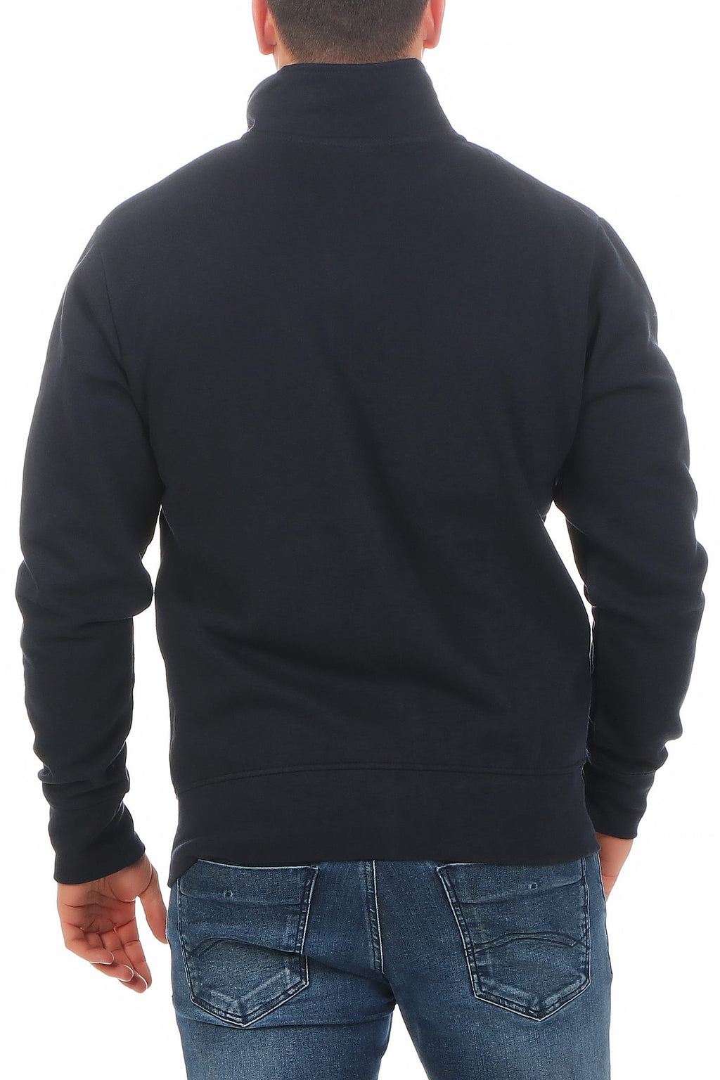 Herren Zipper für das ganze Jahr mit Stehkragen in Dunkelblau