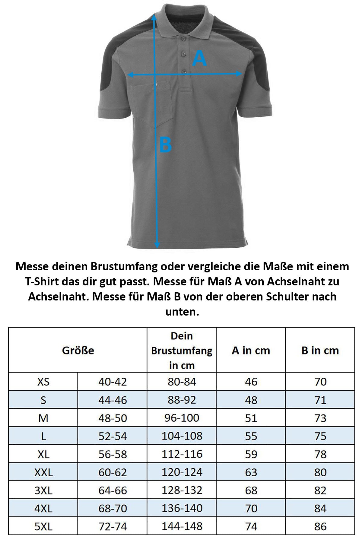 Herren Poloshirt, waschbar bis 60 Grad, mit Brusttasche und Stifthalter Company