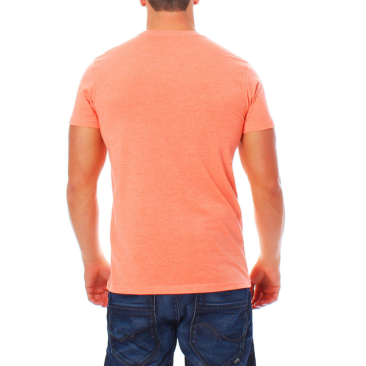 Herren T-Shirt Rundhals Meliert Comfort Bügelfrei