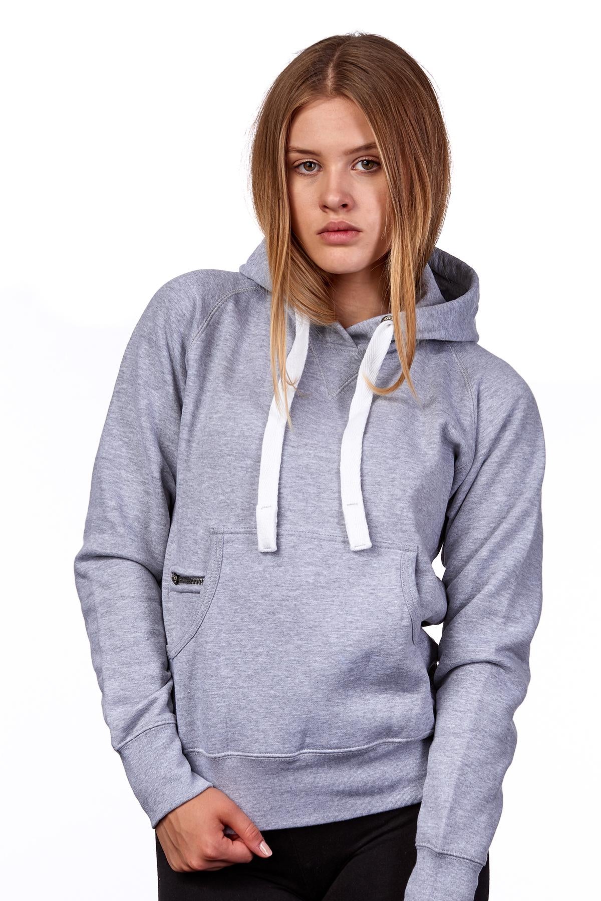 Frauen Pulli Grau meliert