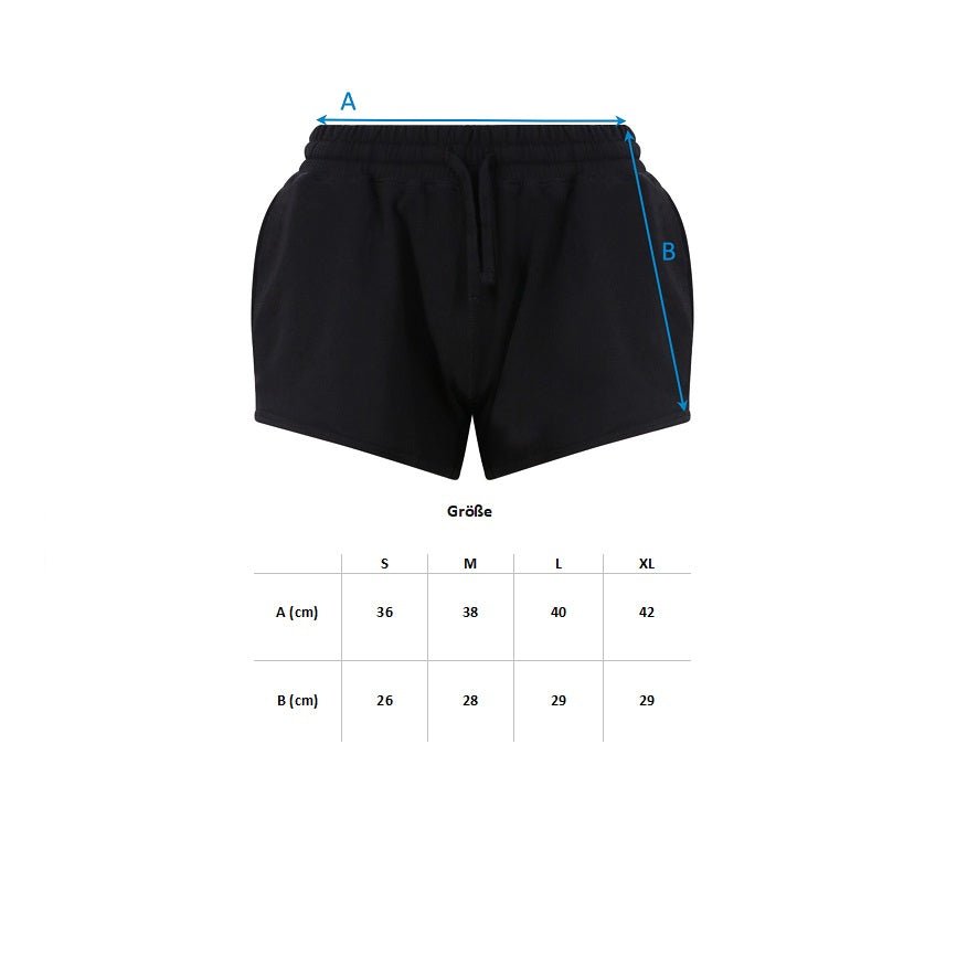 Kurze Damen Sporthose Schwarz