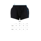 Kurze Damen Sporthose Schwarz