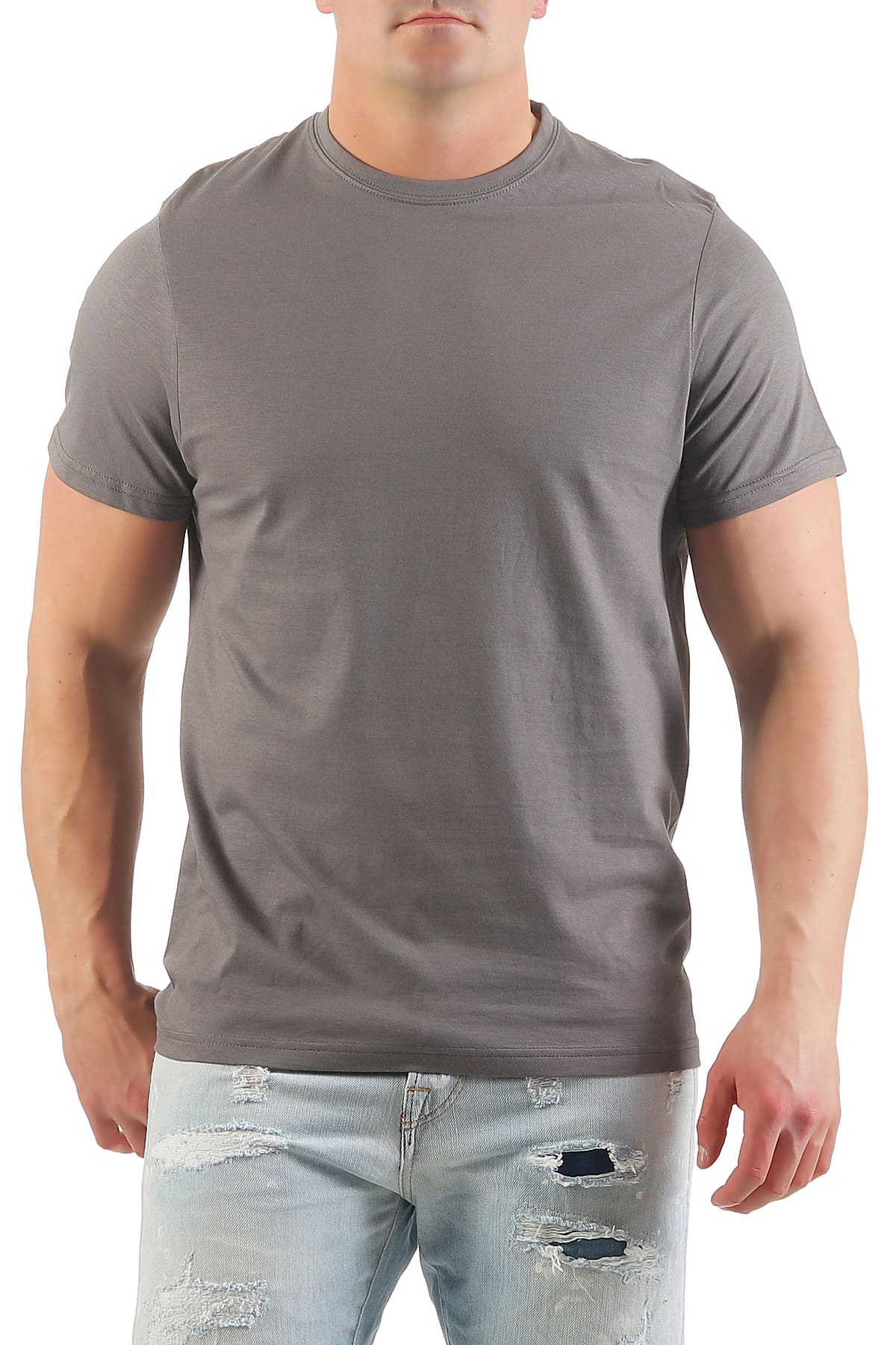 Herren Basic T-Shirt Rundhals Sunset