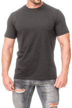Herren Kurzarm T-Shirt Dunkelgrau