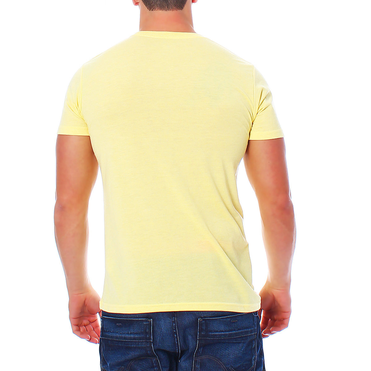 Herren T-Shirt Rundhals Meliert Comfort Bügelfrei