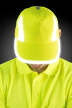 Warnschutz Cap mit Reflektionsstreifen in Gelb / Orange KX054