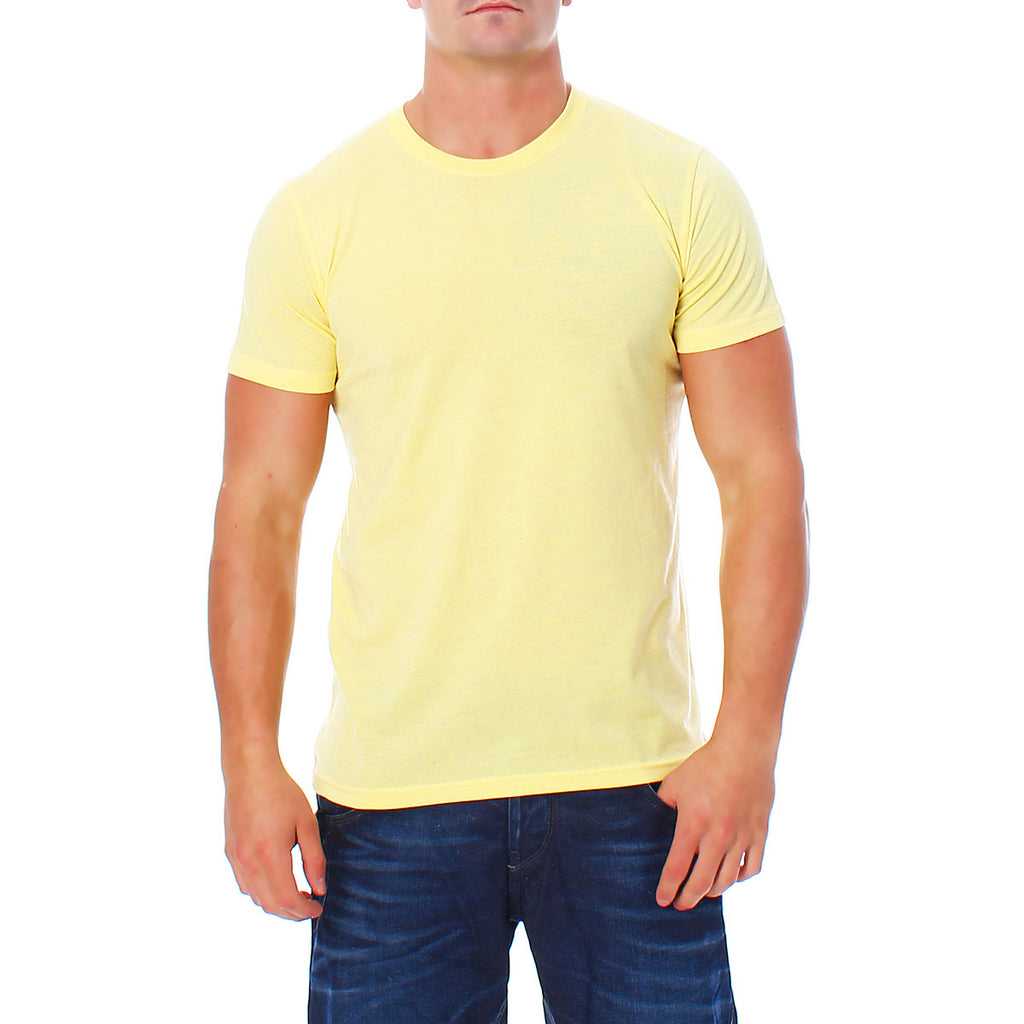 Herren T-Shirt Rundhals Meliert Comfort Bügelfrei