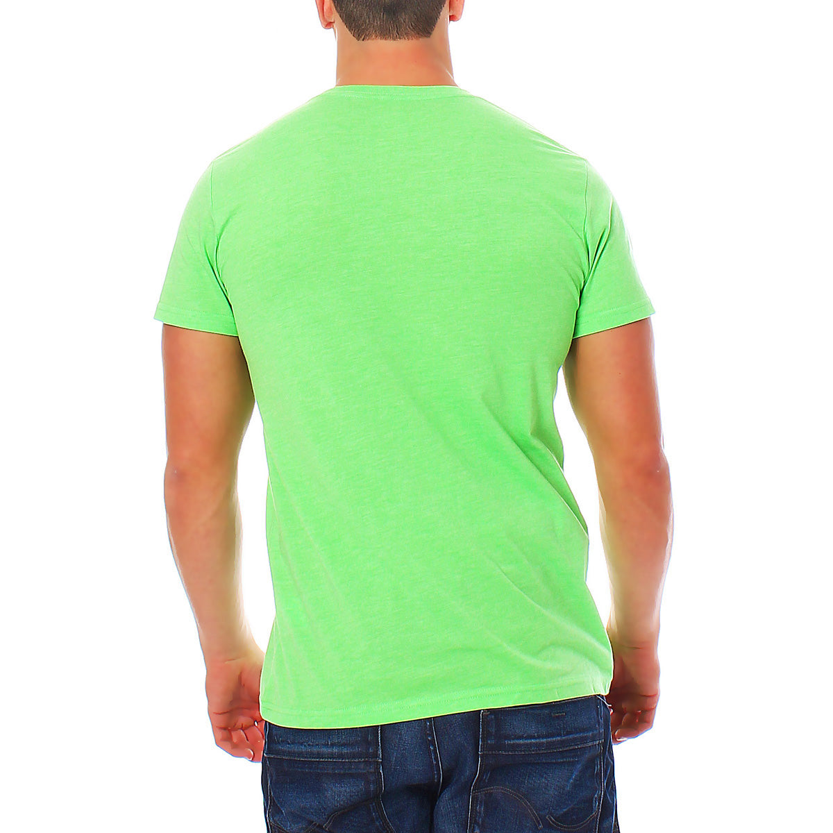 Herren T-Shirt Rundhals Meliert Comfort Bügelfrei