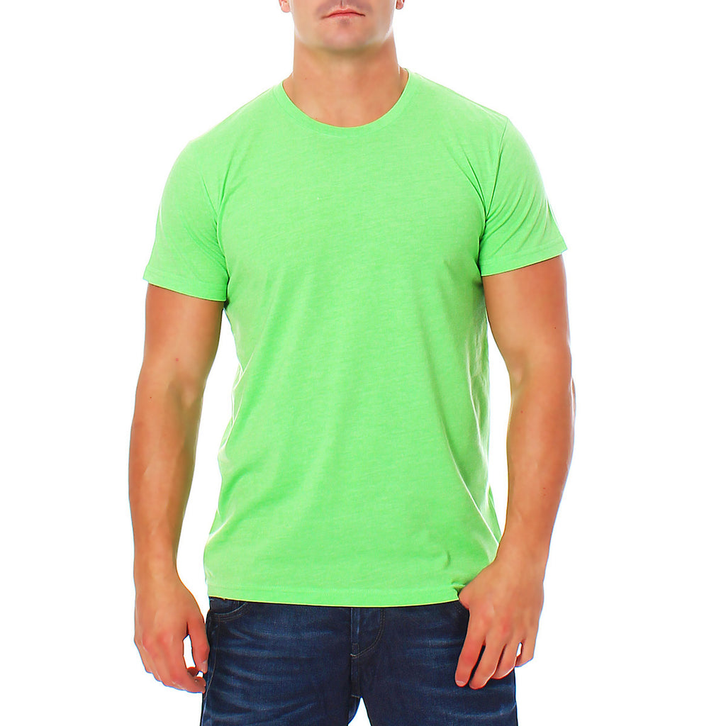 Herren T-Shirt Rundhals Meliert Comfort Bügelfrei