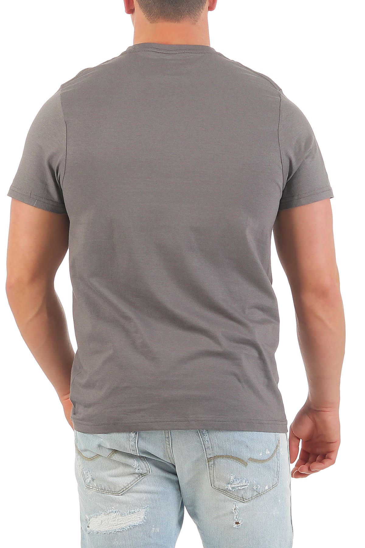 Herren Basic T-Shirt Rundhals Sunset