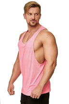 Muscle Shirt Herren Tank Top Pink