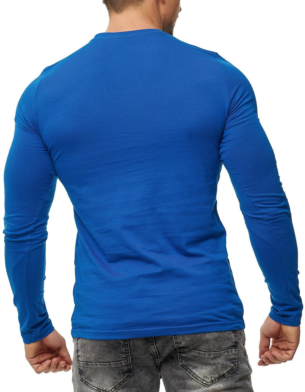 Herren Langarmshirt 100% Baumwolle Pineta