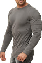 Herren Langarmshirt 3er Pack Baumwolle – Pineta