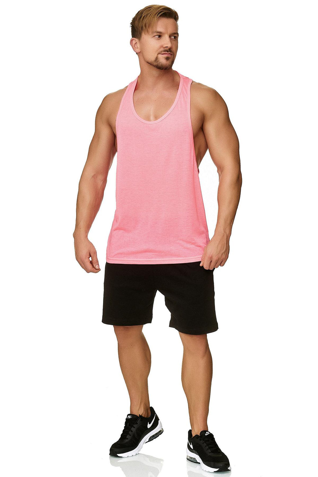 Muscle Shirt Herren Tank Top Pink