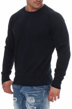 Basic Pullover für Männer Alltagssweatshirt in Dunkelblau
