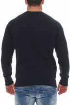Herren Pullover aus Baumwollmischung Basic in Dunkelblau