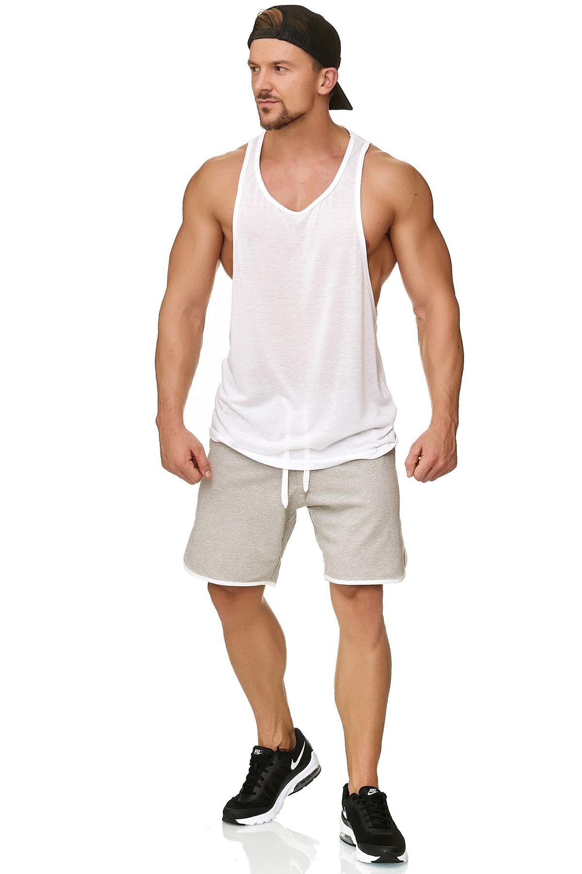 Muscle Shirt Herren Tank Top Weiß